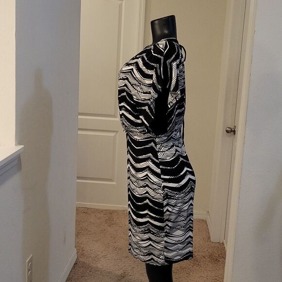 ENFOCUS STUDIO CAP SLEEVE ROUNDNECK ABOVE THE KNEE LENGTH WOMEN"S DRESS - Picture 9 of 14